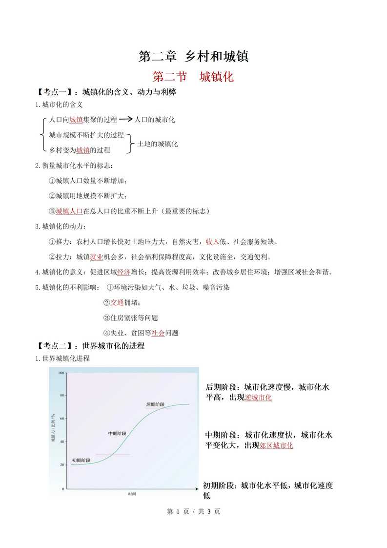 高中地理 | 高一下期中考点梳理知识清单人教版插图高中考点专项5