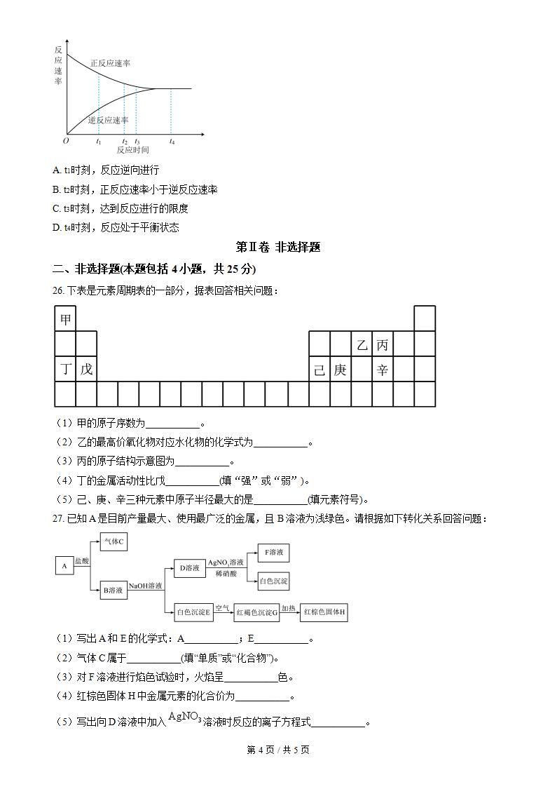 贵州省2023年高中学业水平合格性考试化学12月真题试卷答案解析学考会考春考高考插图历年学考真题3