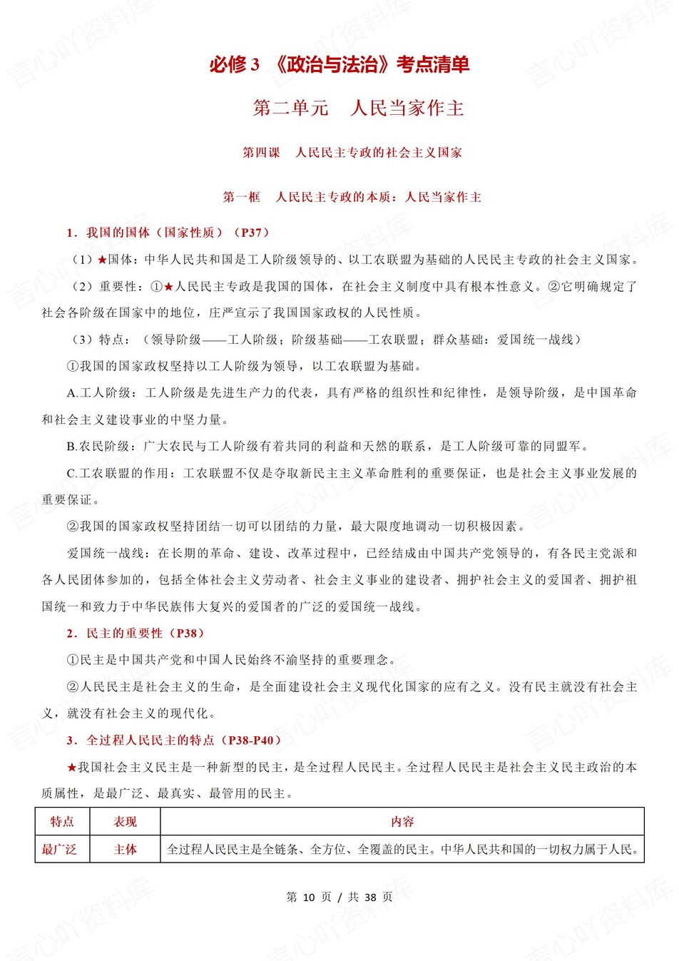 高中政治 | 高一下统编版期末复习考点梳理知识清单试卷模拟插图高中考点专项2