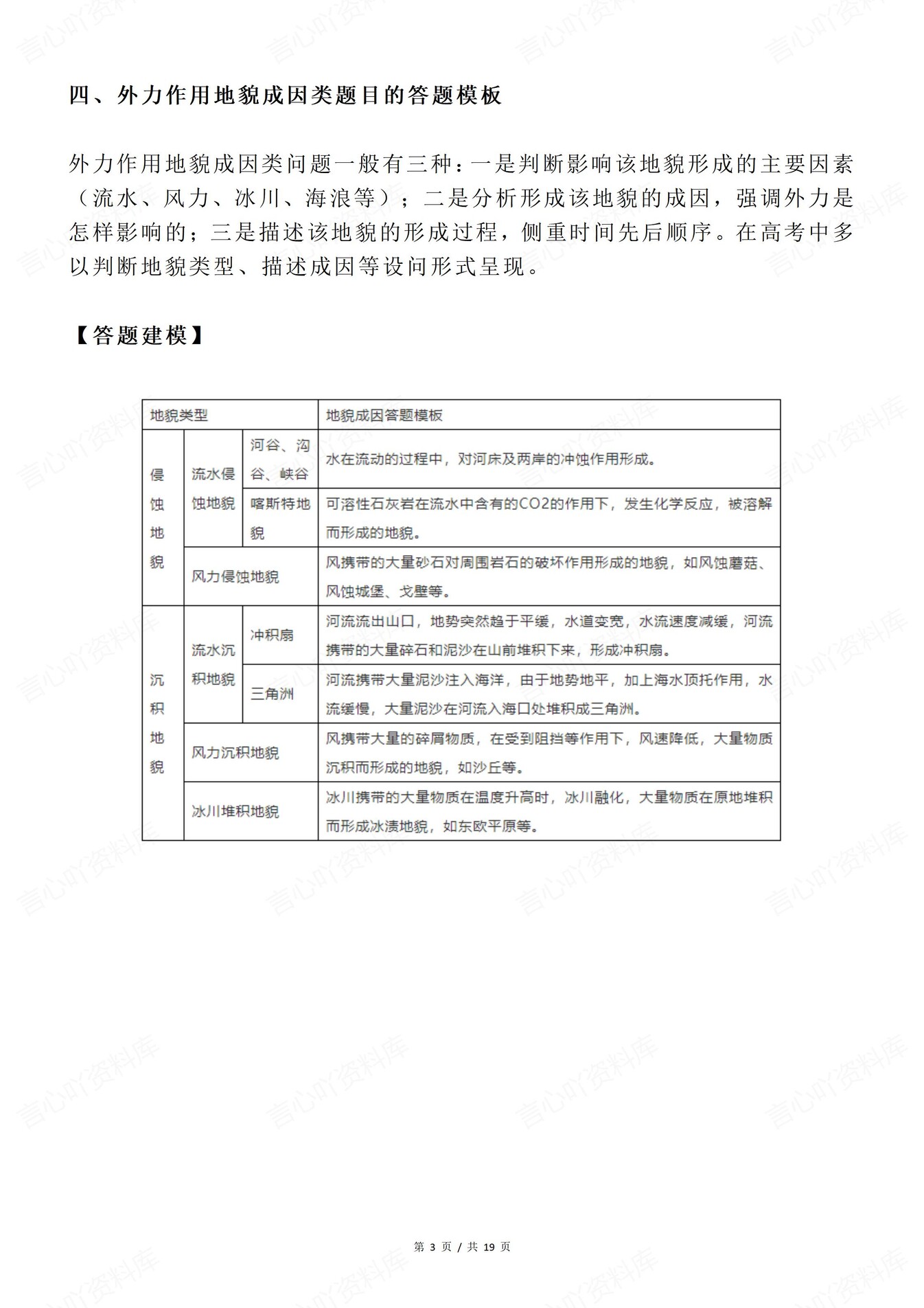 高中地理-高考复习18类题型答题技巧专项题型知识归纳插图高中地理3