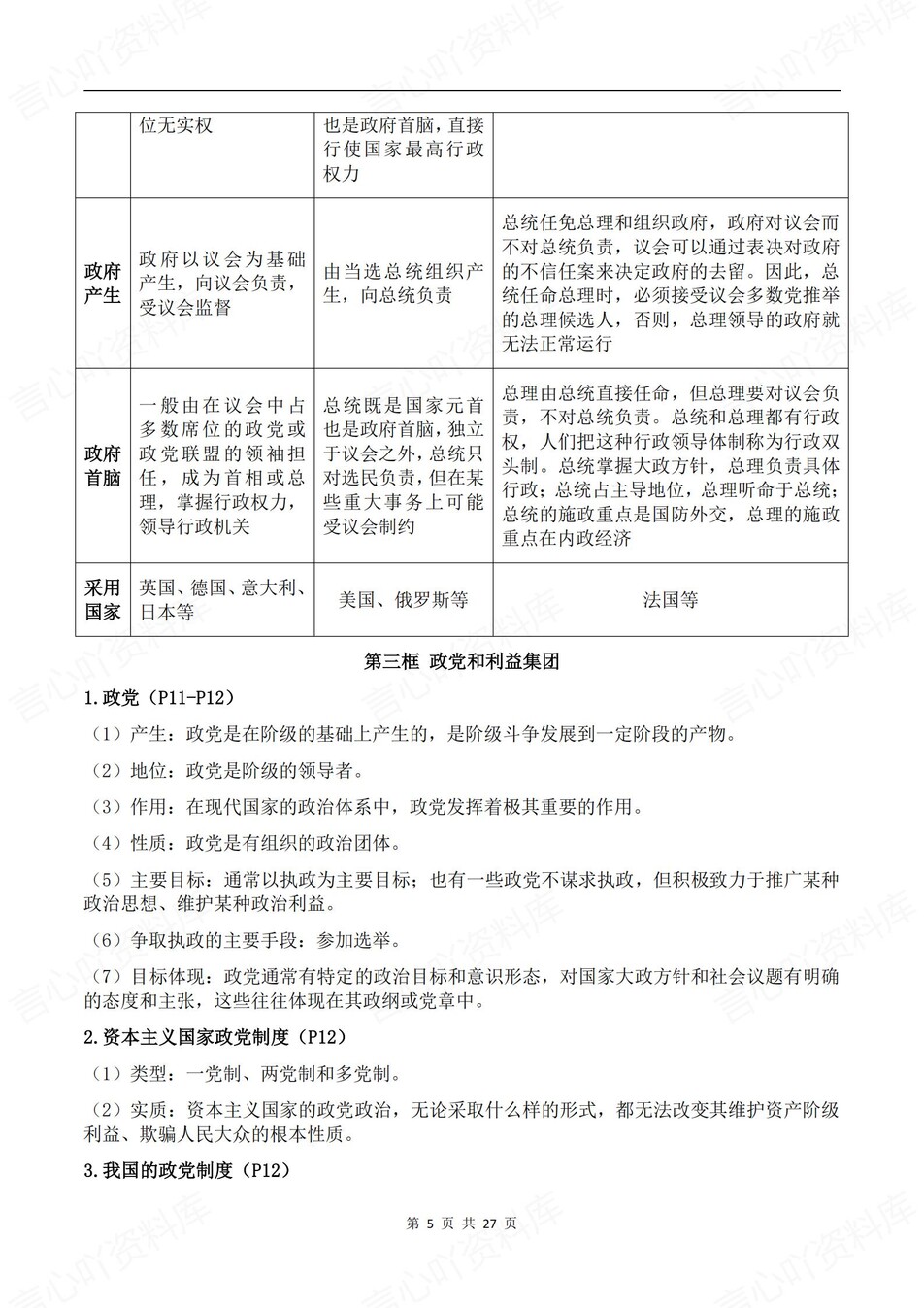 高中政治-选必一1《当代国际政治经济》逐课知识梳理插图高中政治4