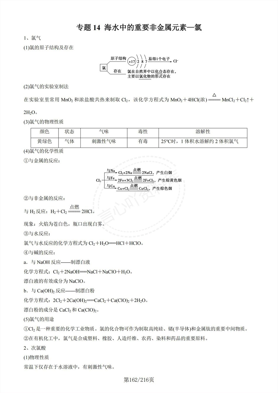 高中化学-新高一暑假衔接讲义人教版复习预习归纳讲练插图同步讲义专项9 高中化学-新高一暑假衔接讲义人教版复习预习归纳讲练插图同步讲义专项9