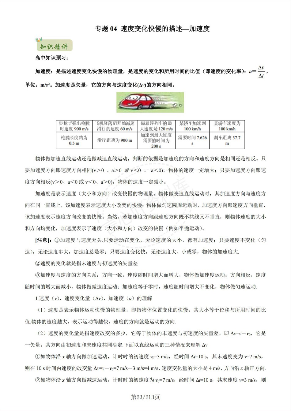 高中物理-新高一暑假衔接讲义通用版复习预习归纳讲练插图同步讲义专项5 高中物理-新高一暑假衔接讲义通用版复习预习归纳讲练插图同步讲义专项5