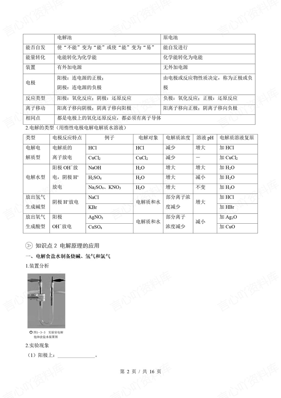 高中化学-新高二暑假衔接讲义鲁科版复习预习归纳讲练插图同步讲义专项2