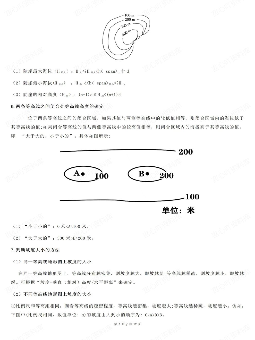 高中地理-高考地形图各类型地形图汇总专项知识汇编归纳插图高中地理5