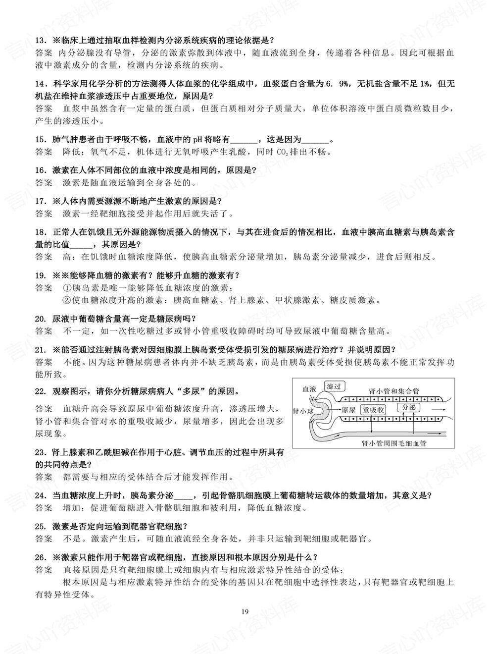 高中生物-必修选必长句问题表达汇总专项知识复习梳理插图高中生物5