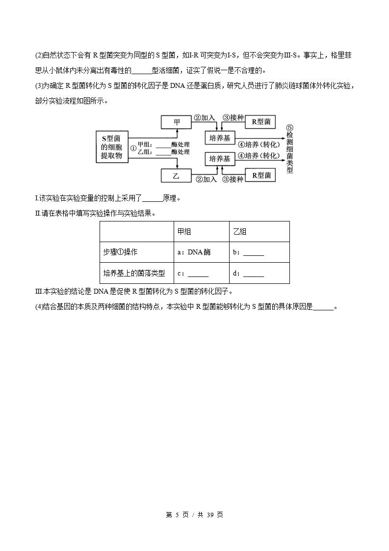 生物-高1下学期末真题汇编 专题03 基因的本质原卷试卷答案解析题型考点考试复习插图真题汇编专项4