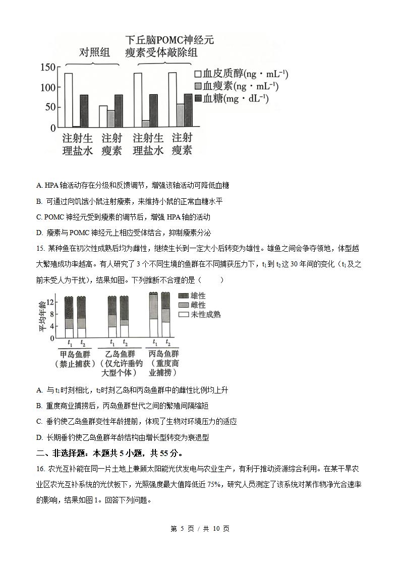 2026年高考生物四川卷真题试卷答案省科解析插图历年高考真题3