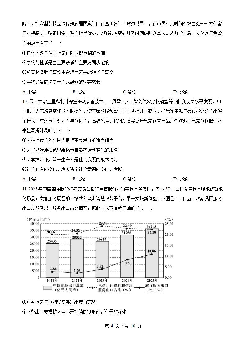 2026年高考政治山东卷真题试卷答案省科解析插图历年高考真题2