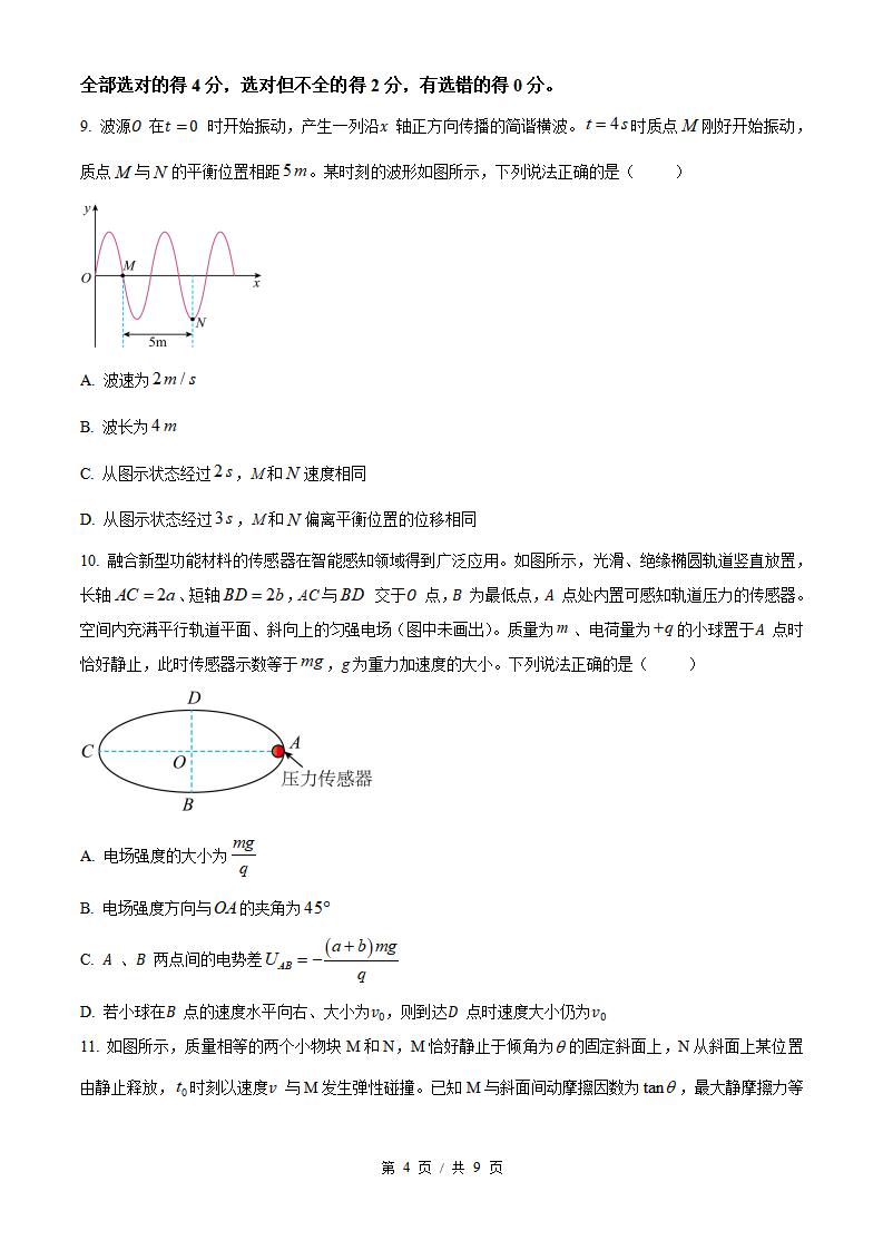 2026年高考物理山东卷真题试卷答案省科解析插图历年高考真题2