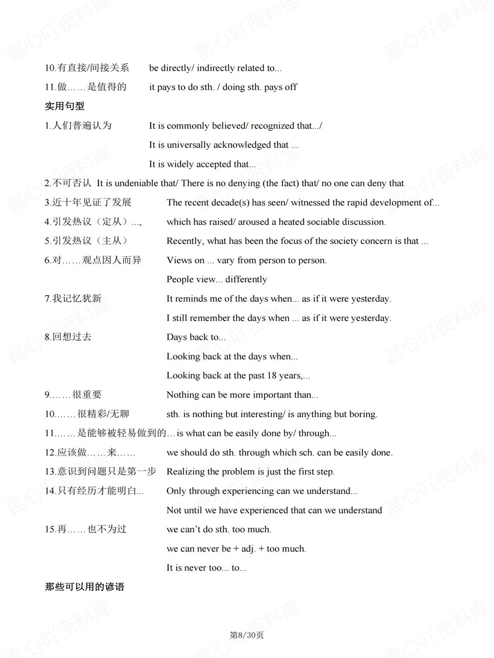 高中英语-作文范文专项板块复习归纳素材总结插图高中英语5