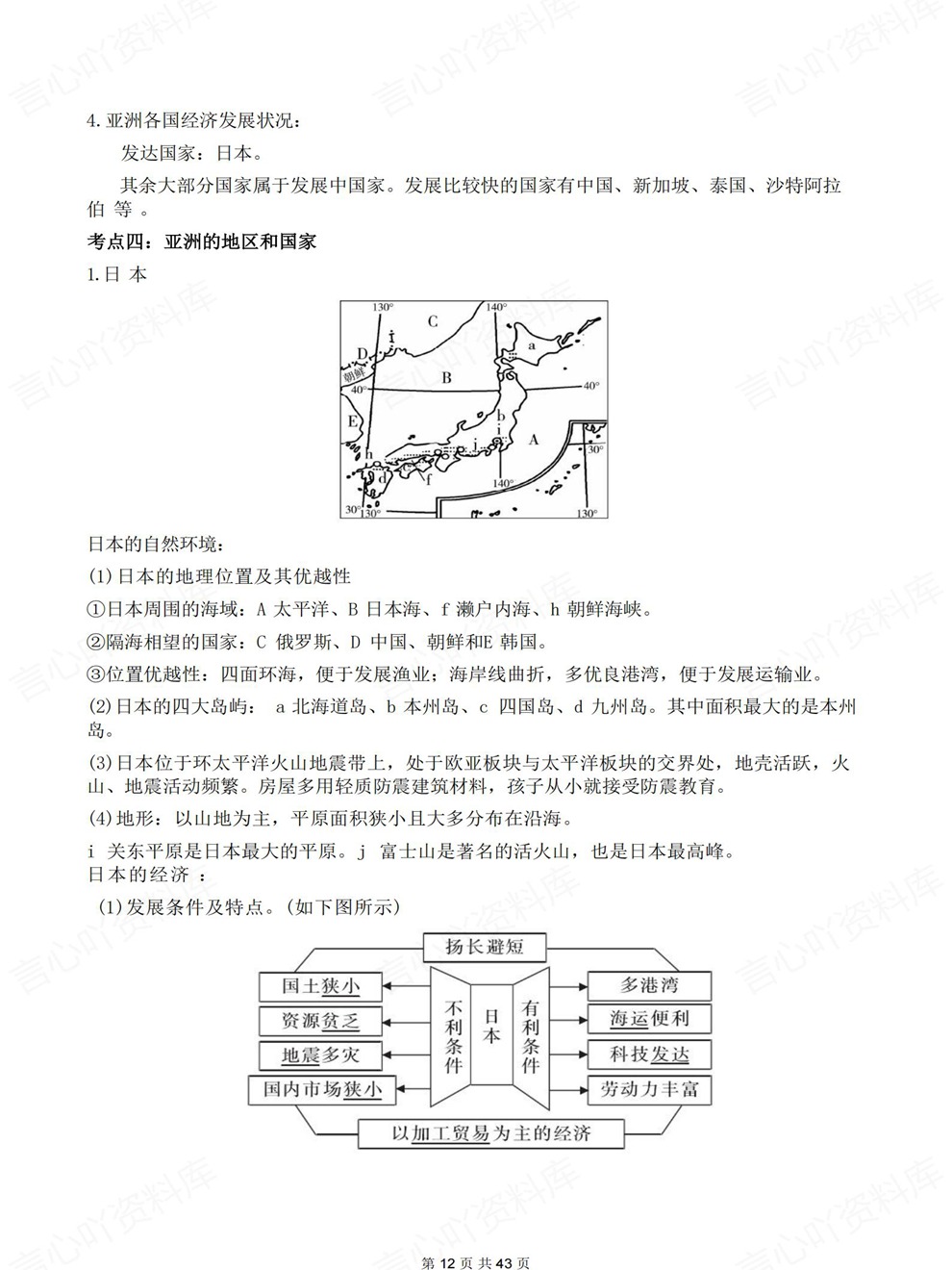 初中地理-会考复习高频热门模块内容归纳考前专项知识梳理插图初中地理7