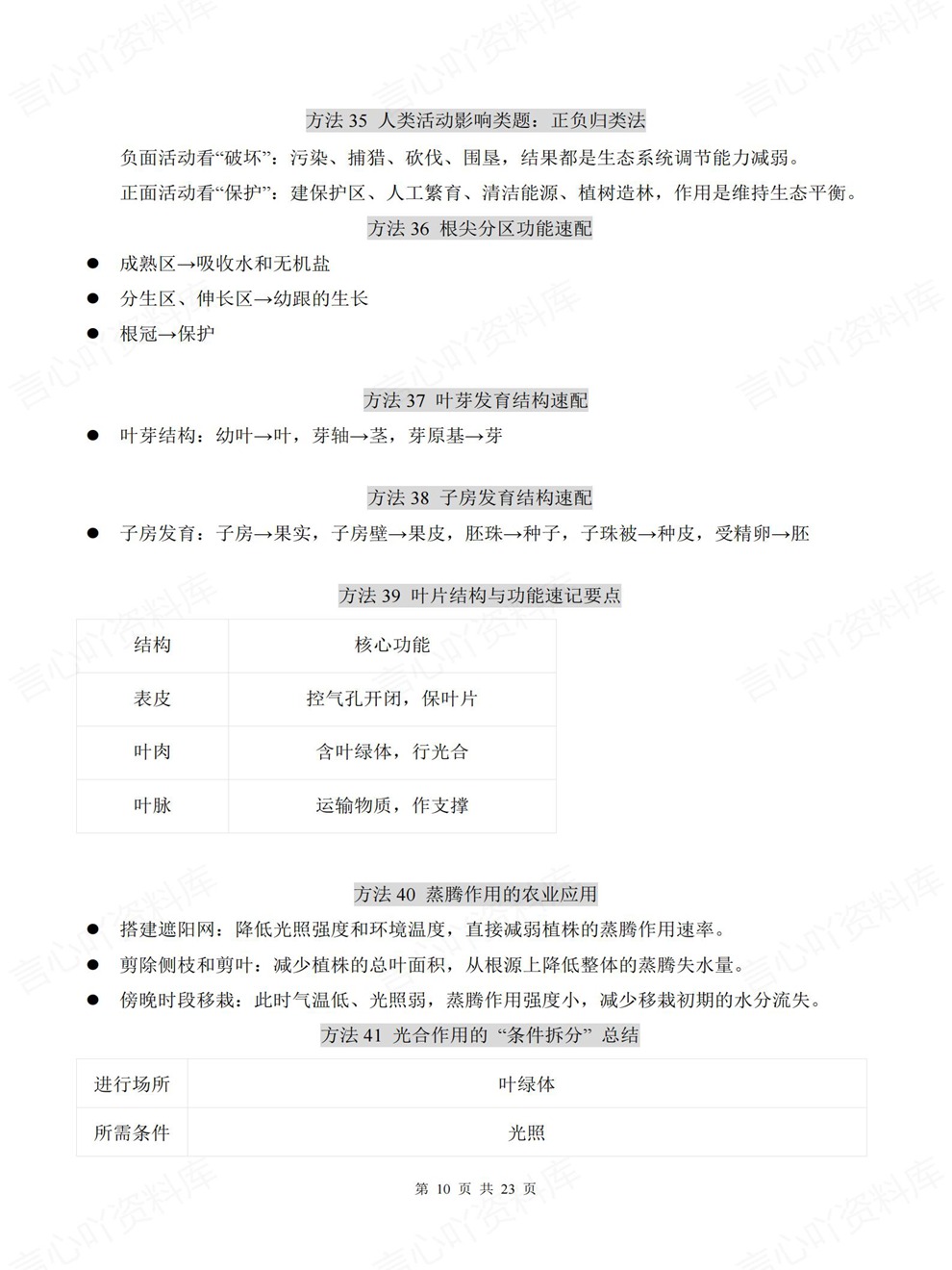 初中生物-会考复习86个必会技巧细节考前重点知识归纳插图初中生物6