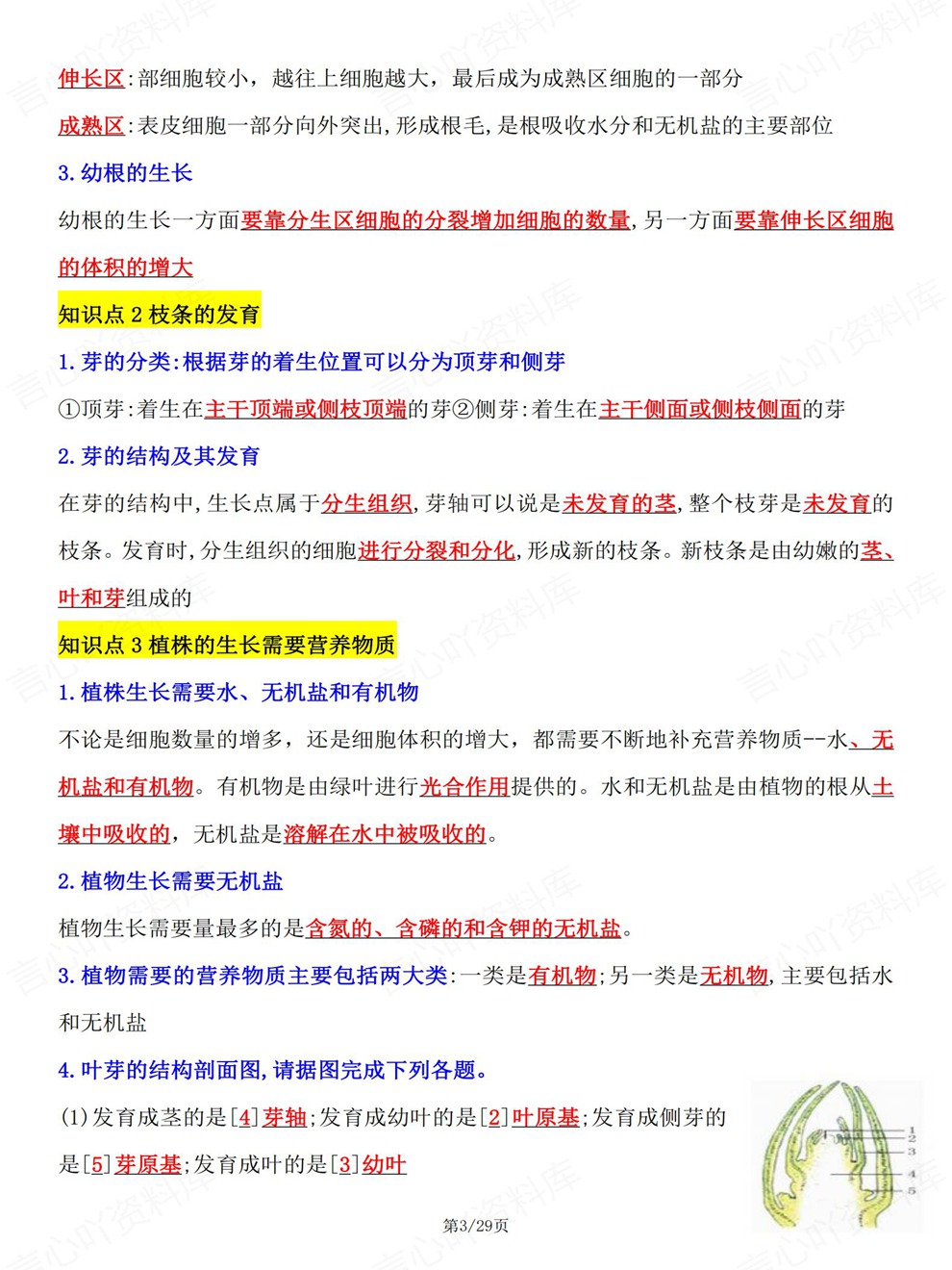 初中生物-七年级下单元章节重点总结新教材初一下册人教版插图初中生物3
