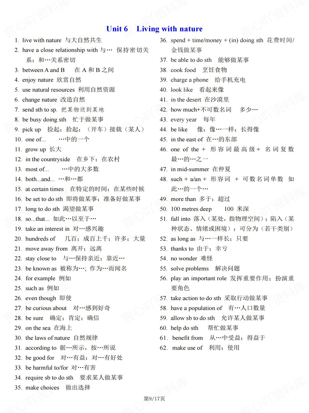 初中英语-初二下册单元重点背记汇总新教材八年级下外研版插图初中英语5