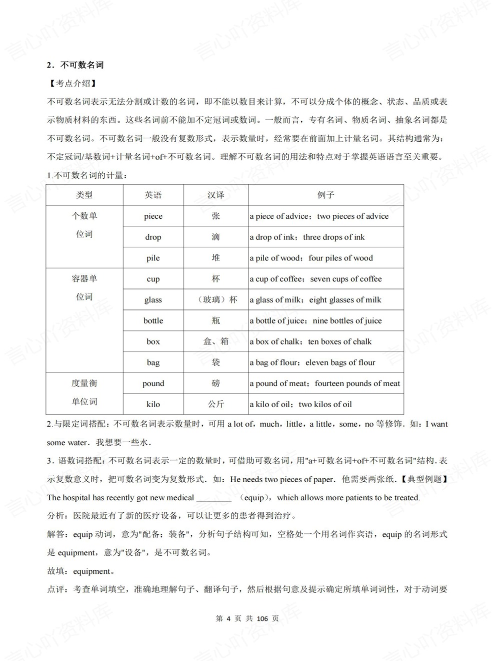 初中英语-中考复习21大常考内容汇总考前重点知识梳理插图初中英语4