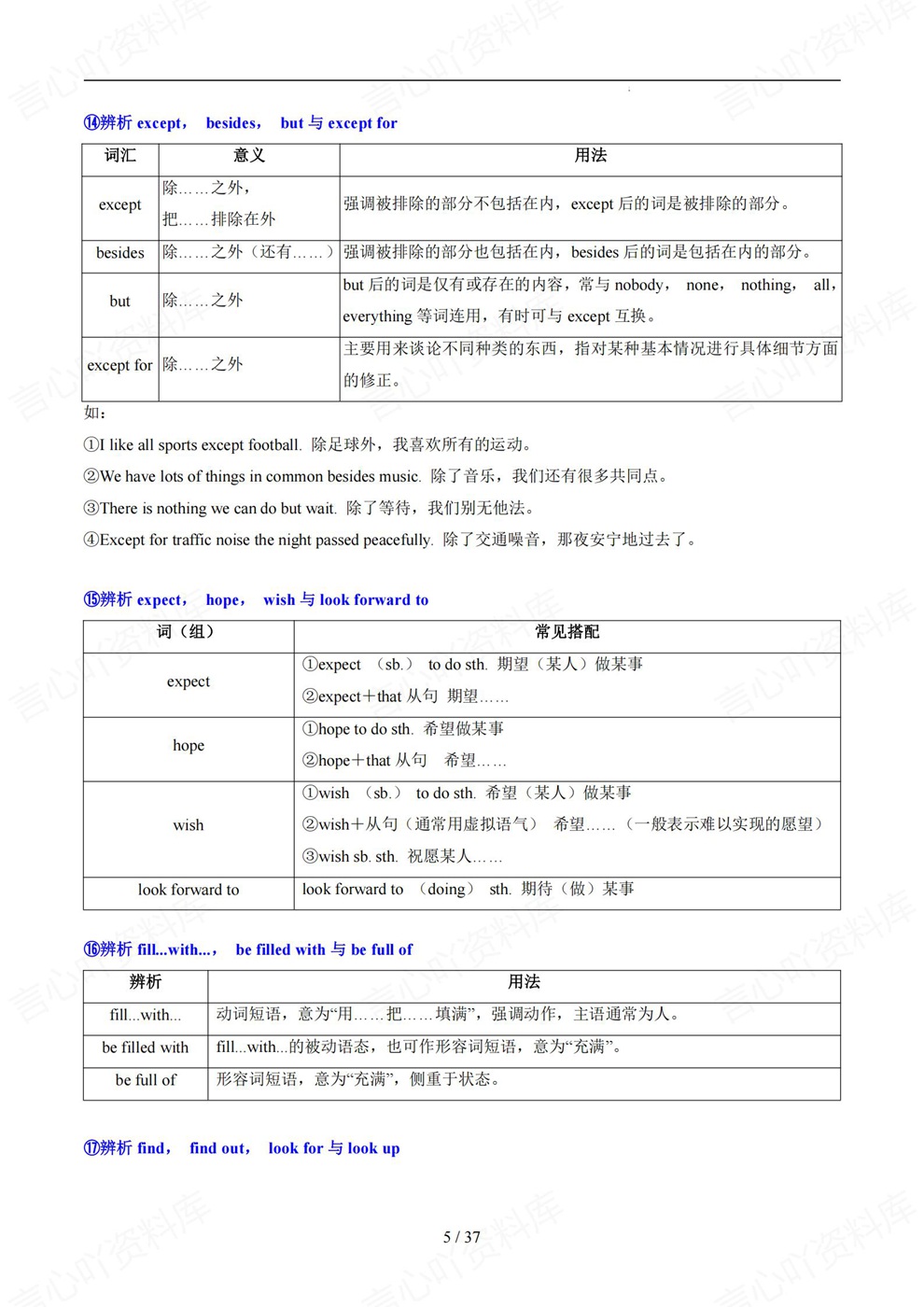 初中英语-中考词汇易混单词高频词汇辨析归纳插图初中英语4