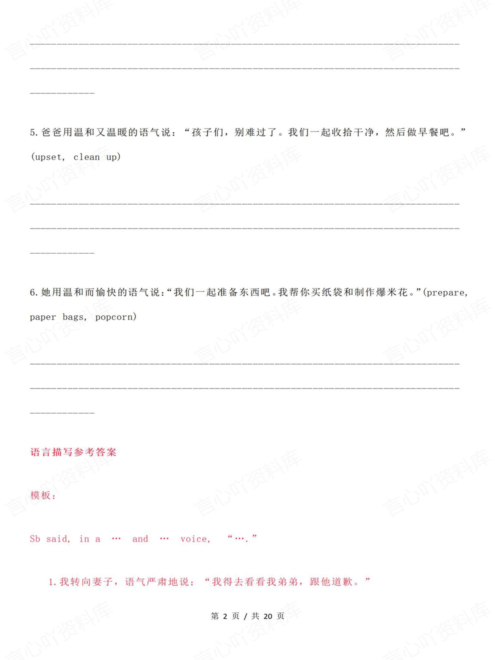 高中英语-高考复习专题分类背诵模版考前专项复习归纳插图高中英语2