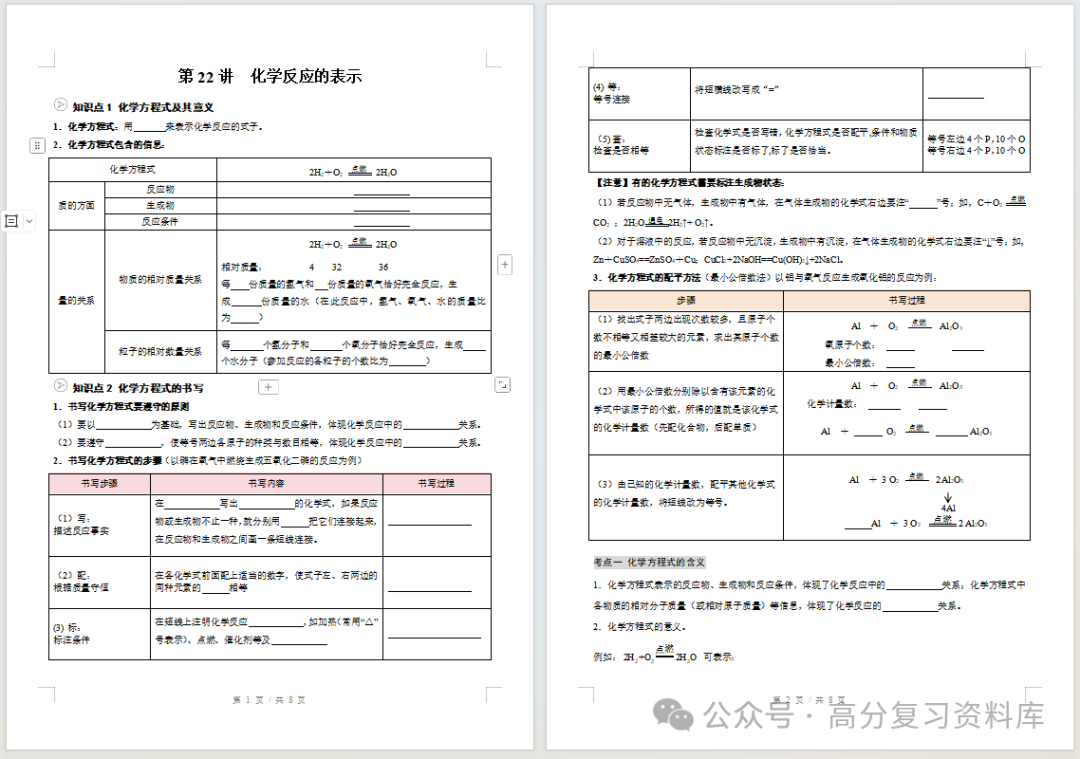 初中化学-新初三暑假衔接讲义鲁教版复习预习归纳讲练插图同步讲义专项2 初中化学-新初三暑假衔接讲义鲁教版复习预习归纳讲练插图同步讲义专项2