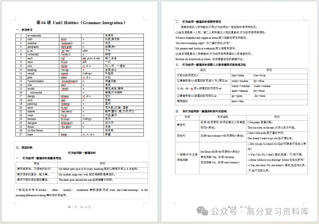 初中英语-新初一暑假衔接讲义译林版复习预习归纳讲练插图同步讲义专项 初中英语-新初一暑假衔接讲义译林版复习预习归纳讲练插图同步讲义专项