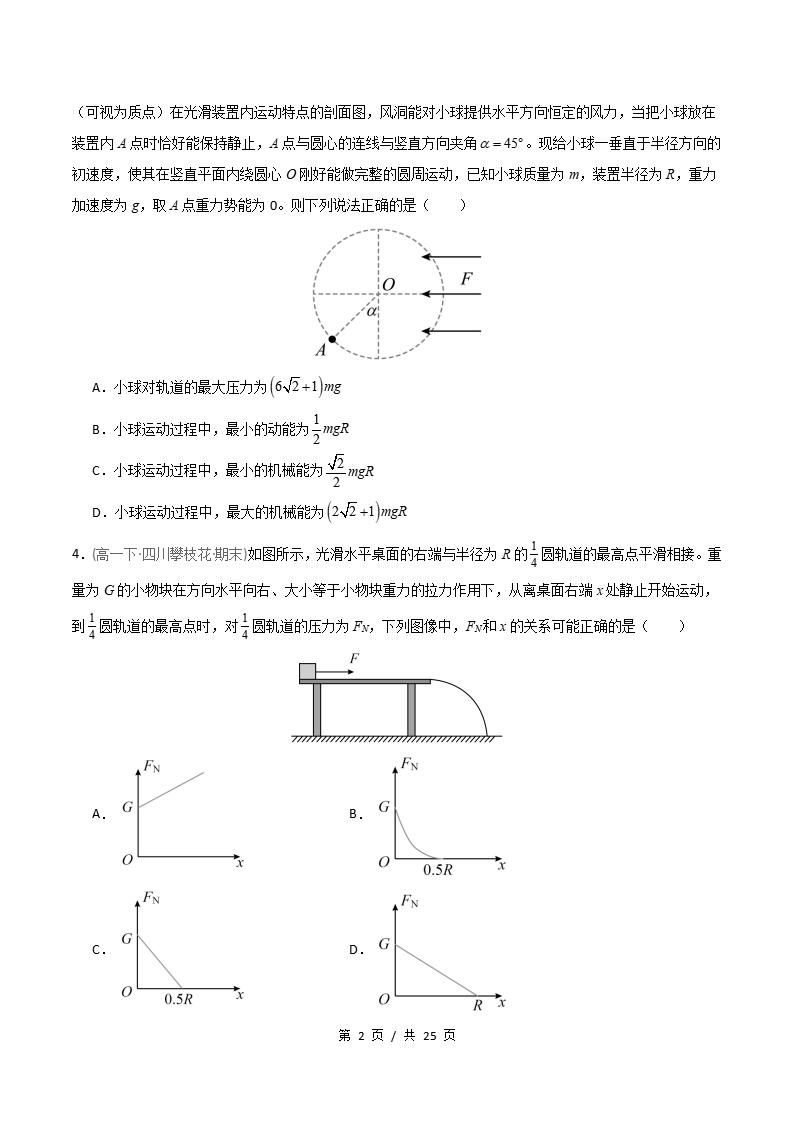 物理-高1下学期末真题汇编 专题10 功能关系 能量守恒定律原卷试卷答案解析题型考点考试复习插图真题汇编专项1