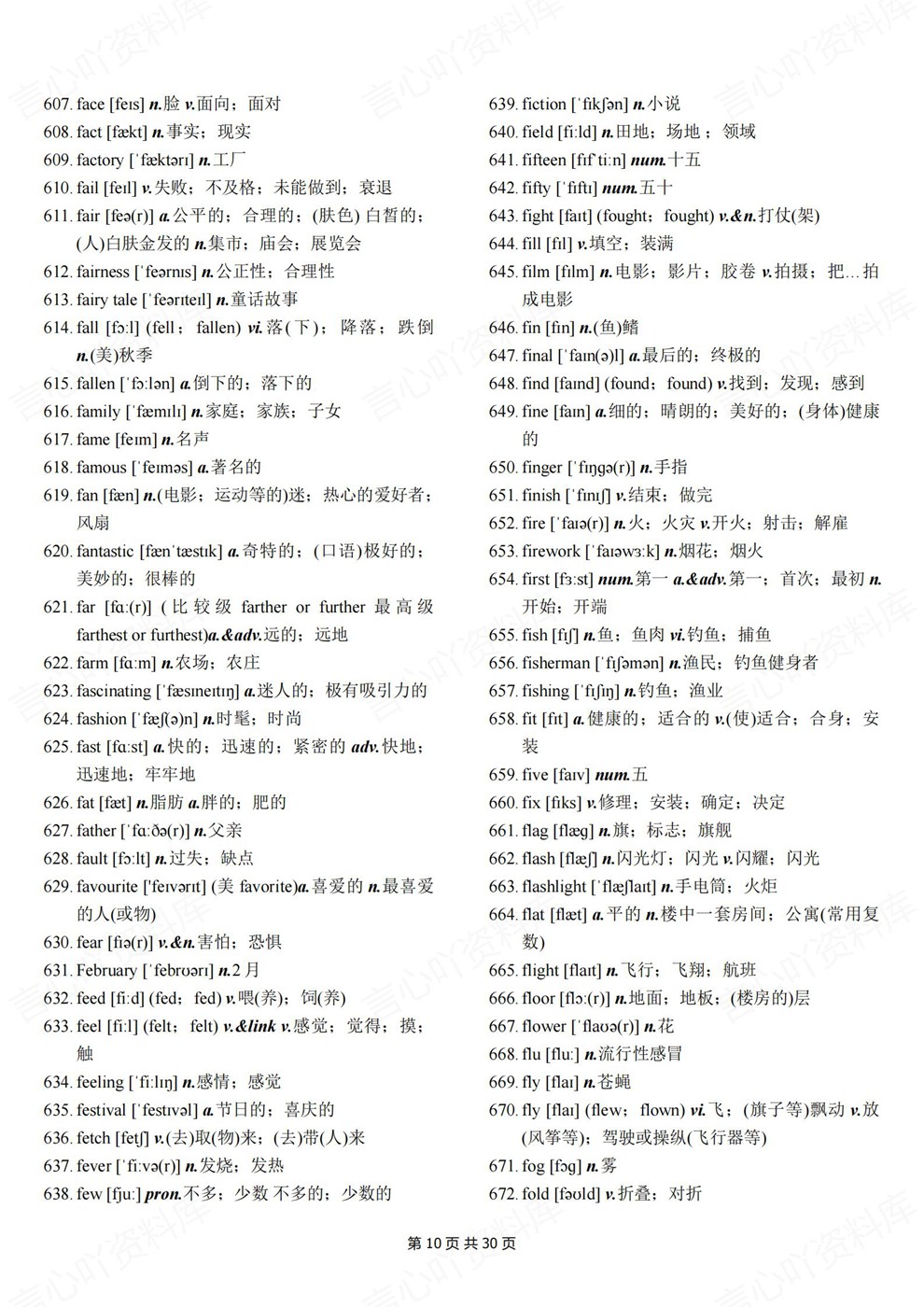 初中英语-中考词汇新课标考纲2000单词背诵清单插图初中英语6