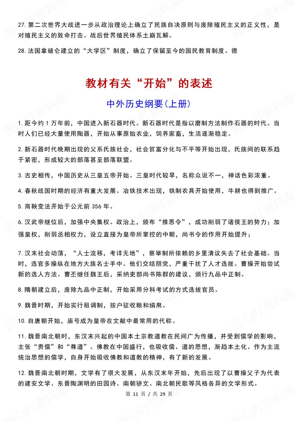 高中历史-教材梳理标志/确立/开始/结束/完全专项板块内容归纳插图高中历史4 高中历史-教材梳理标志/确立/开始/结束/完全专项板块内容归纳插图高中历史4