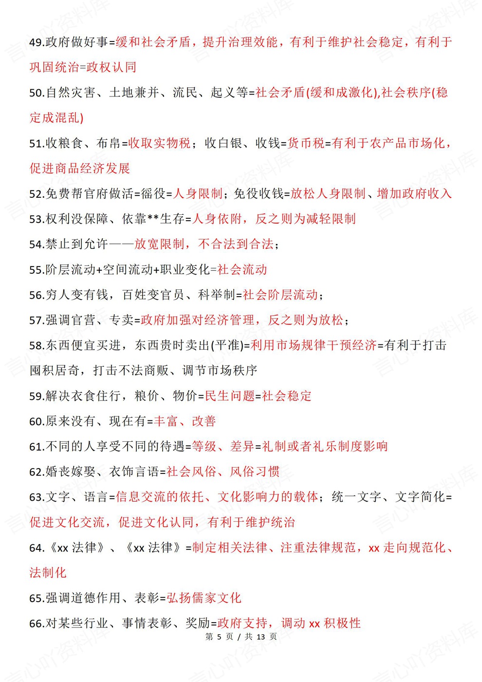 高中历史-专项知识180条材料转化学科术语插图高中历史4
