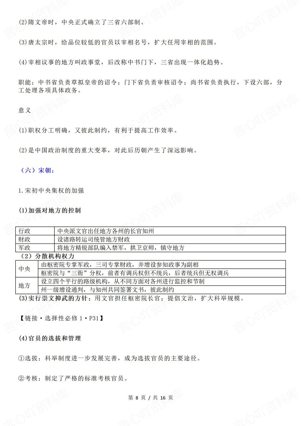 高中历史-古代近代政治制度内容归纳插图高中历史5 高中历史-古代近代政治制度内容归纳插图高中历史5