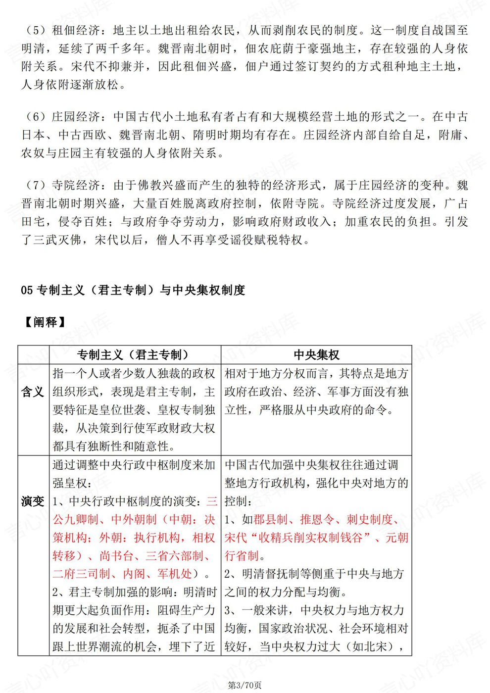 高中历史-高考复习专题知识汇总归纳概念解析插图高中历史3 高中历史-高考复习专题知识汇总归纳概念解析插图高中历史3