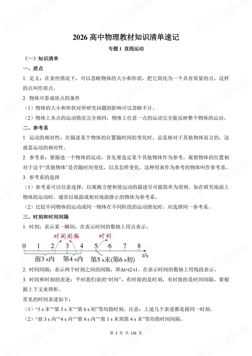 高中物理-必修选必16大专题内容速记专项知识汇编归纳插图高中物理2 高中物理-必修选必16大专题内容速记专项知识汇编归纳插图高中物理2