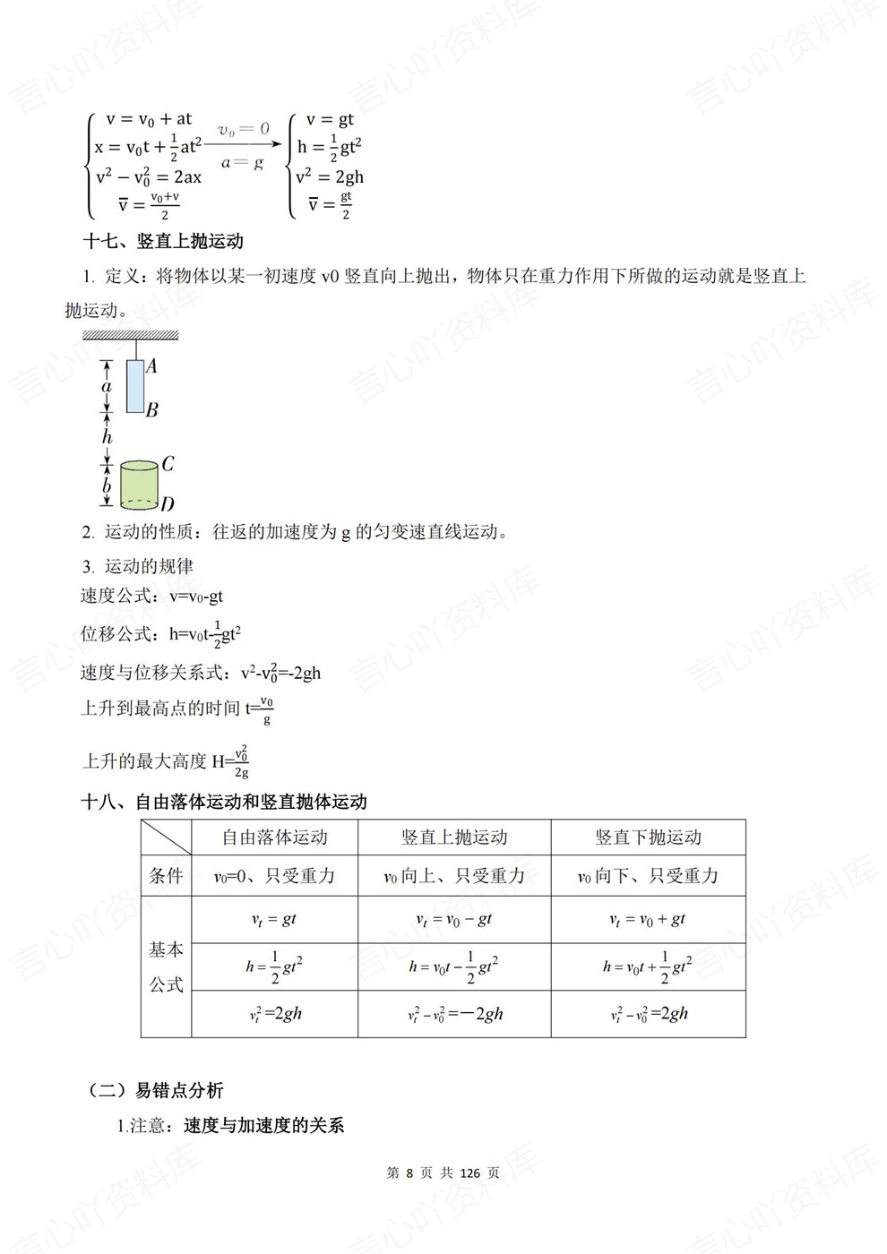 高中物理-必修选必16大专题内容速记专项知识汇编归纳插图高中物理5 高中物理-必修选必16大专题内容速记专项知识汇编归纳插图高中物理5