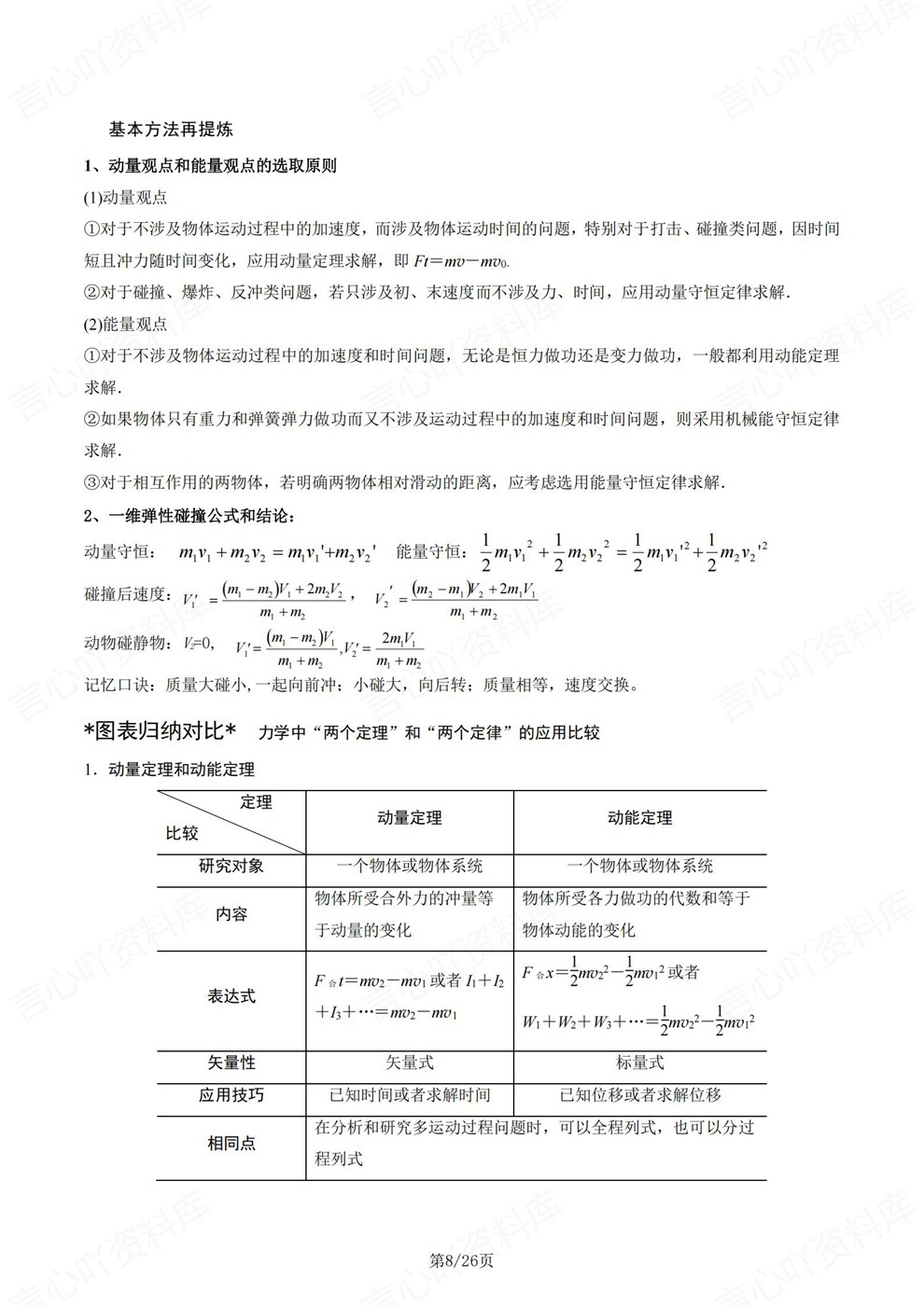 高中物理-基础知识考前专项内容归纳回顾速记插图高中物理5 高中物理-基础知识考前专项内容归纳回顾速记插图高中物理5