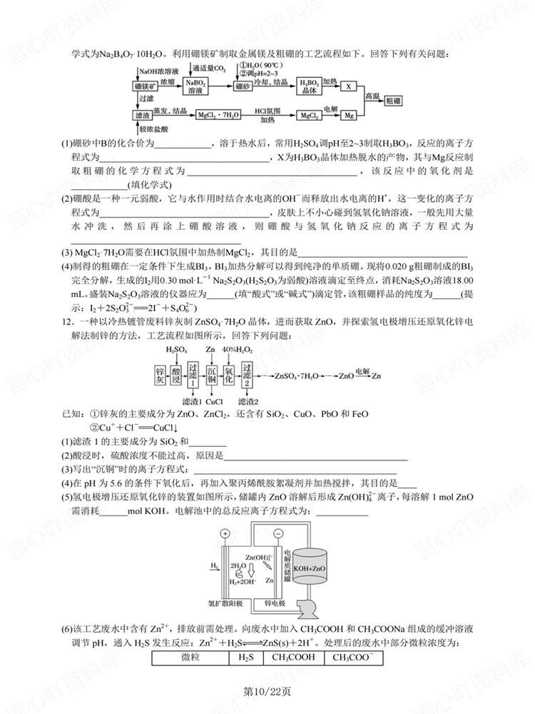 高中化学-答题技巧无机化工流程题解题策略插图高中化学7