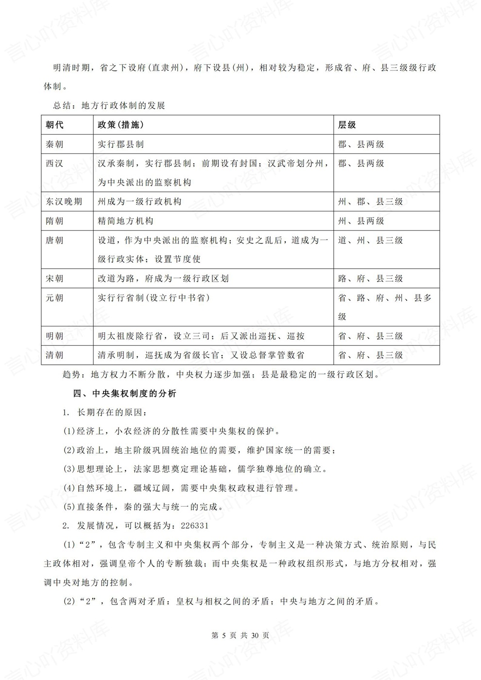 高中历史-选必一章节内容点总结归纳高二选择性必修1册插图高中历史4 高中历史-选必一章节内容点总结归纳高二选择性必修1册插图高中历史4