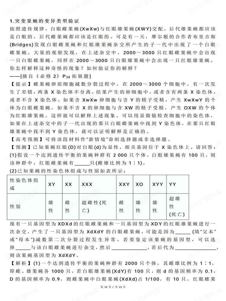 高中生物-必修选必易遗漏知识考点总结插图高中生物7