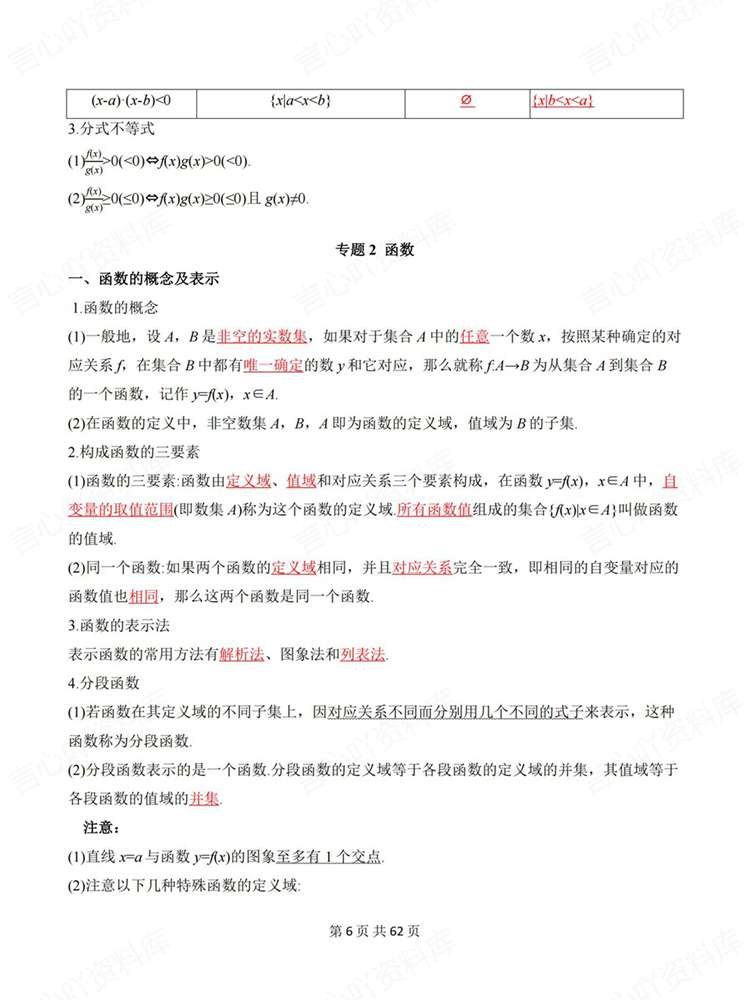 高中数学-高考复习必修选必专题知识复习插图高中数学5
