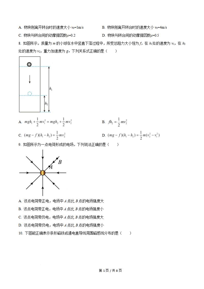 辽宁省2026年高中学业水平合格性考试物理真题试卷答案解析学考会考春考高考插图历年学考真题1