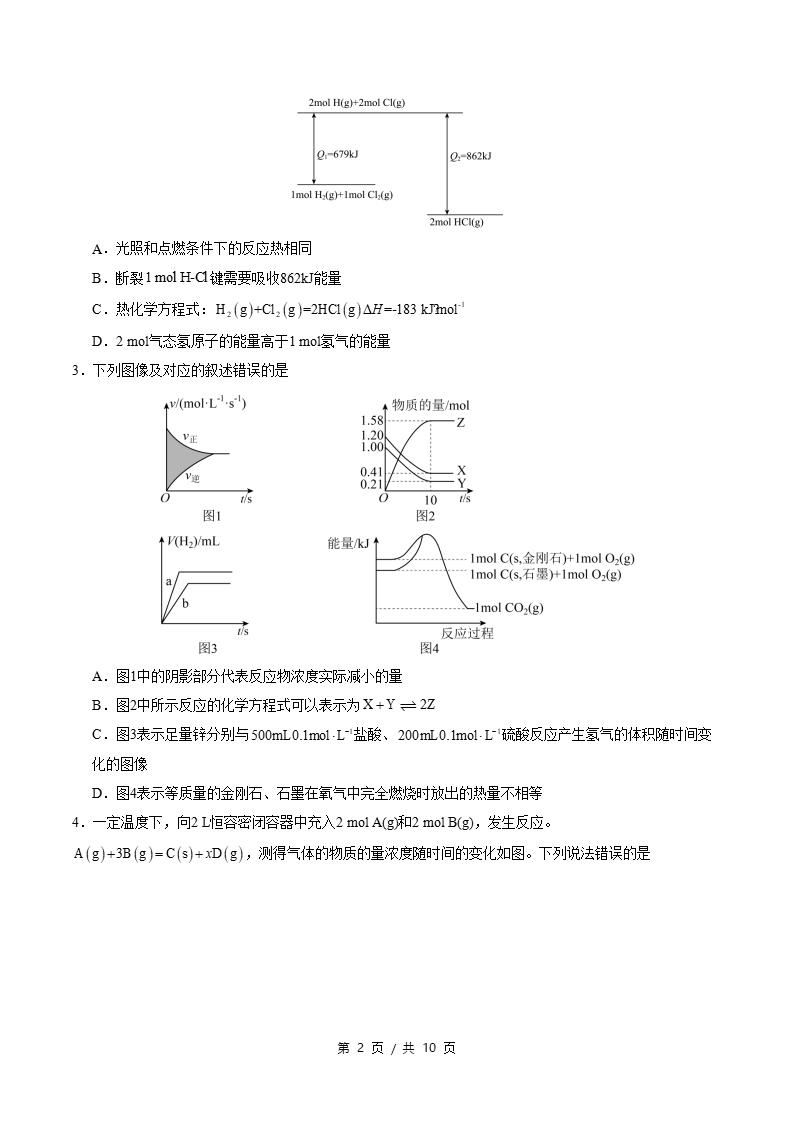 高中化学-高二上学期期中试卷答案解析通用版插图同步试卷专项1
