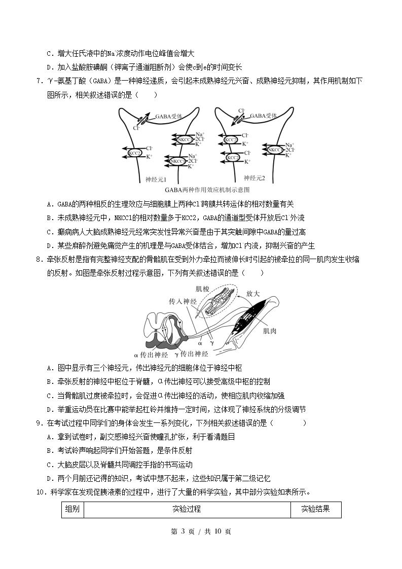 高中生物-高二上学期月考试卷第1次答案解析苏教版插图同步试卷专项2