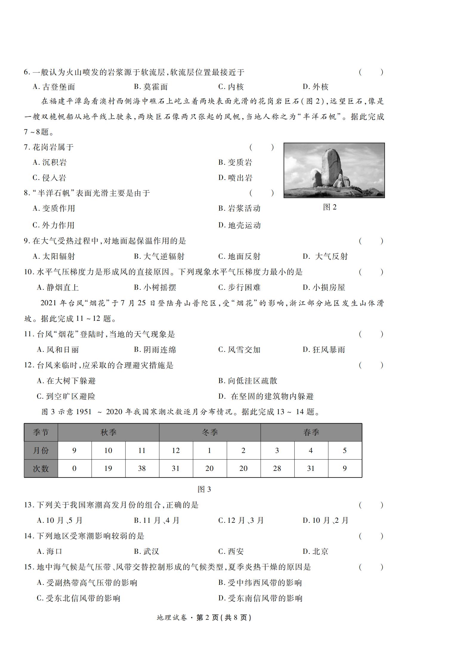 陕西省2022年高中学业水平合格性考试地理PDF真题试卷答案解析学考会考春考高考插图历年学考真题1 陕西省2022年高中学业水平合格性考试地理PDF真题试卷答案解析学考会考春考高考插图历年学考真题1