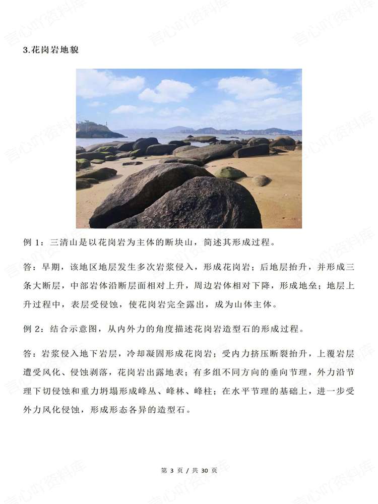 高中地理-高考复习40种地形地貌形成过程插图高中地理3 高中地理-高考复习40种地形地貌形成过程插图高中地理3