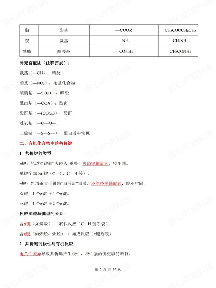 高中化学-选必三教材知识章节内容归纳预习提纲插图高中化学2