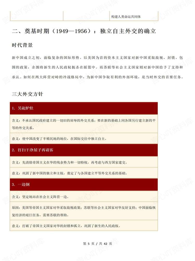 高中历史-专项复习新中国外交时间知识梳理插图高中历史4 高中历史-专项复习新中国外交时间知识梳理插图高中历史4