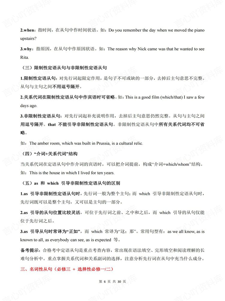 高中英语-学考会考合格考常考知识内容梳理高频考点插图高中英语5