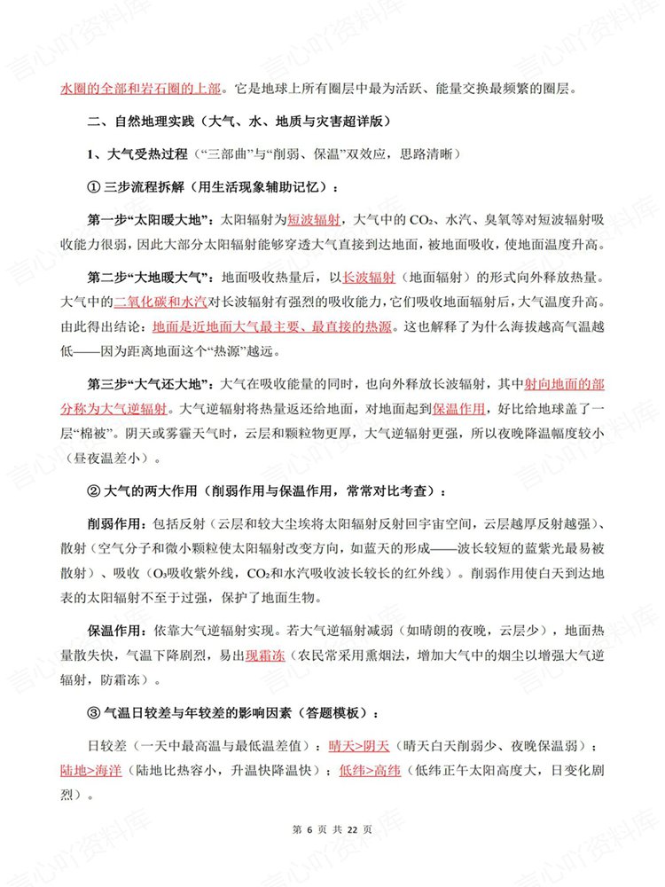 高中地理-学考会考合格考常考知识梳理归纳高频考点插图高中地理5