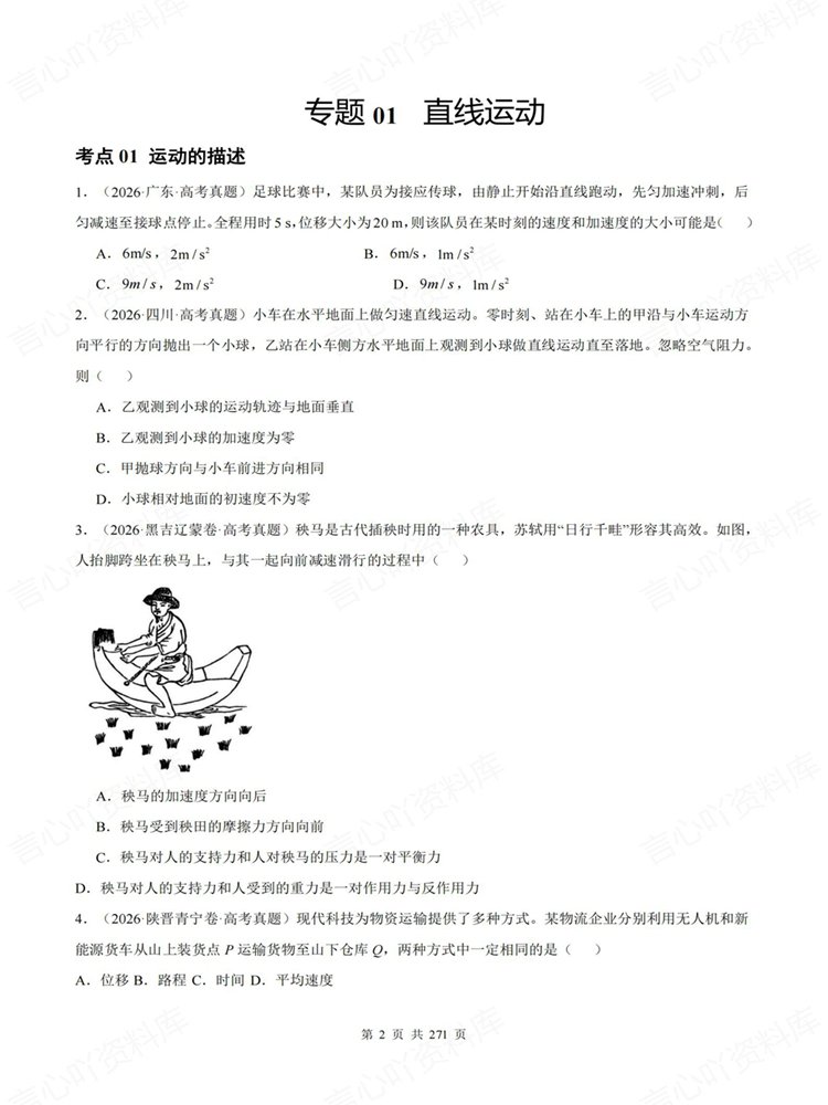 高中物理-真题分类22大专题高考复习练习专项训练插图高中物理2