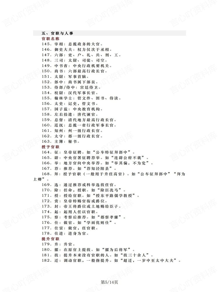 高中语文-文言问专项高考复习501个常见归纳实词汇总插图高中语文4