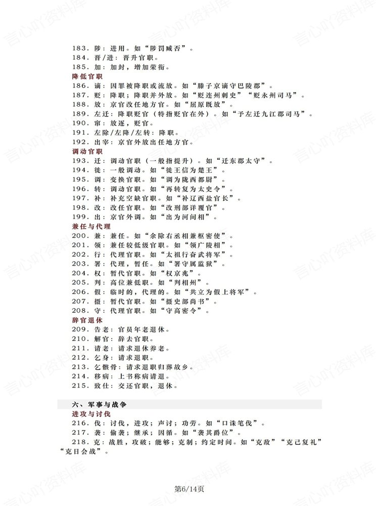 高中语文-文言问专项高考复习501个常见归纳实词汇总插图高中语文5