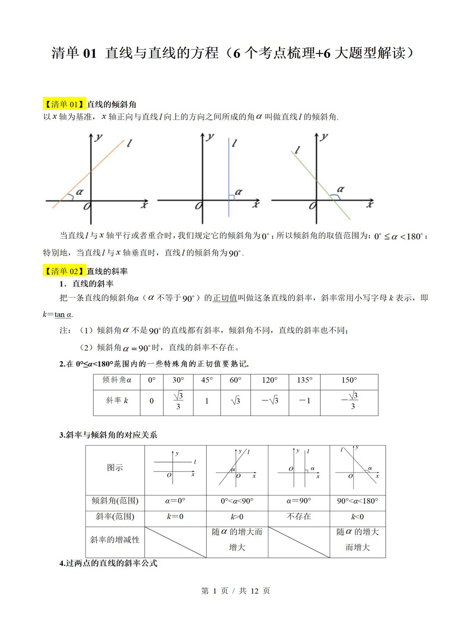 高中数学 | 高二上期中考点梳理知识清单北师大版插图高中考点专项1